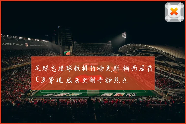 足球总进球数排行榜更新 梅西居首 C罗紧追 成历史射手榜焦点